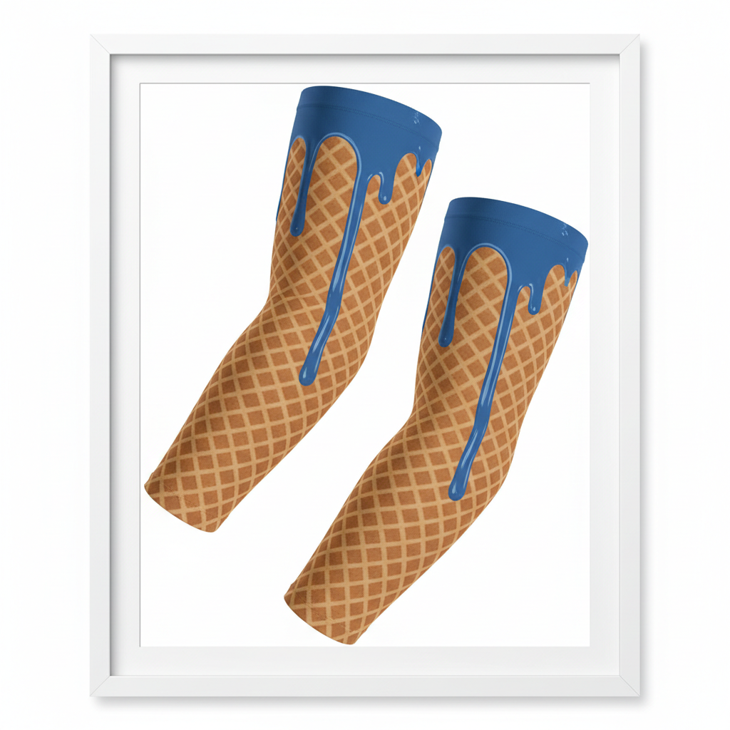 Arm Sleeves - Waffle Cone Design