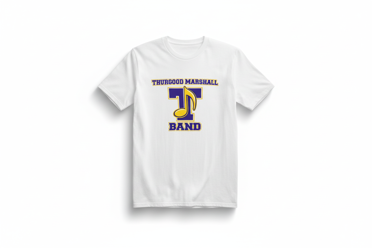 White Thurgood Marshall Band T-shirt